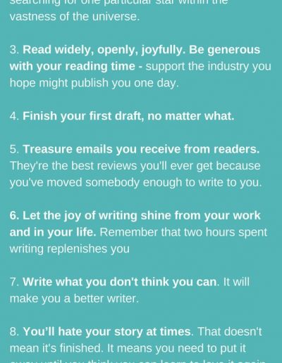 Writers' Manifesto, from Natasha Lester